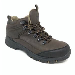 Wrangler Kyson Lace Up Mid Hiking Work Boot Brown Mens Size 9